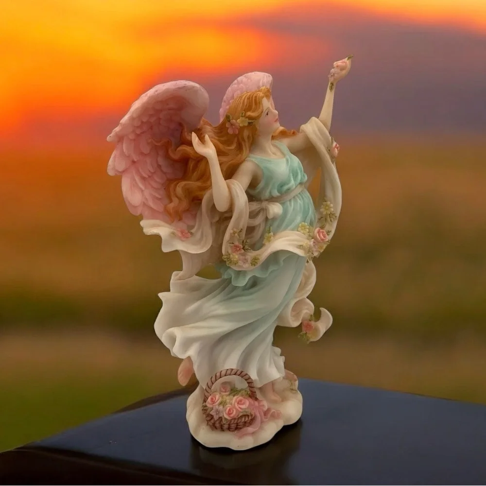Roman Seraphim Angel Chelsea, Summer’s Delight, 1996 Limited Ed., Rare Figurine - Picture 2 of 9